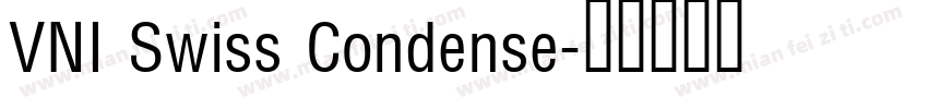 VNI Swiss Condense字体转换